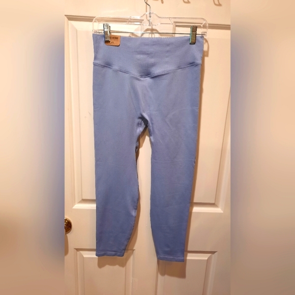 NWT! PINK Active Seamless High Waist Blue/Gray Leggings size 7/8 - Picture 6 of 12